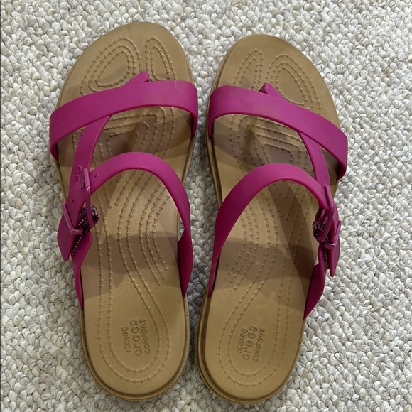 CROCS Womens Tulum Toe Post Sandal - Picture 4 of 9